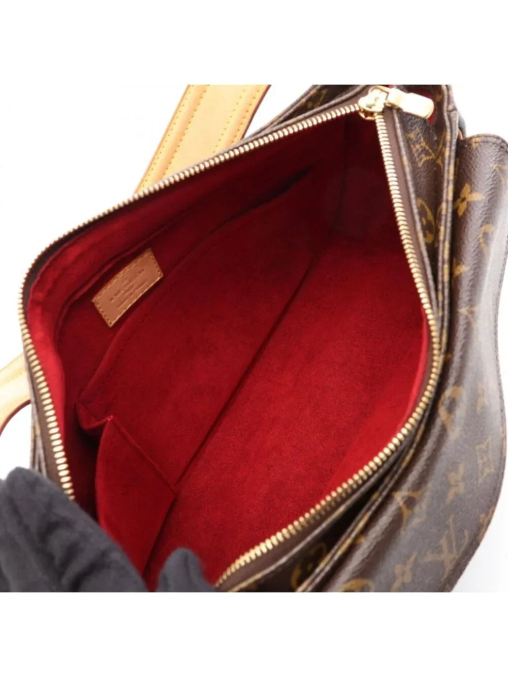 Louis Vuitton Shoulder Bag Viva Cite GM Monogram Canvas Leather
